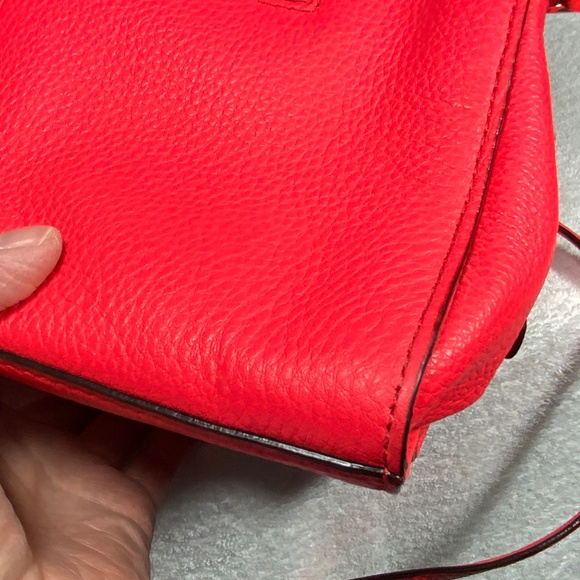 NWOT ♠️ Kate Spade Red Leather Satchel Crossbody - Picture 11 of 14
